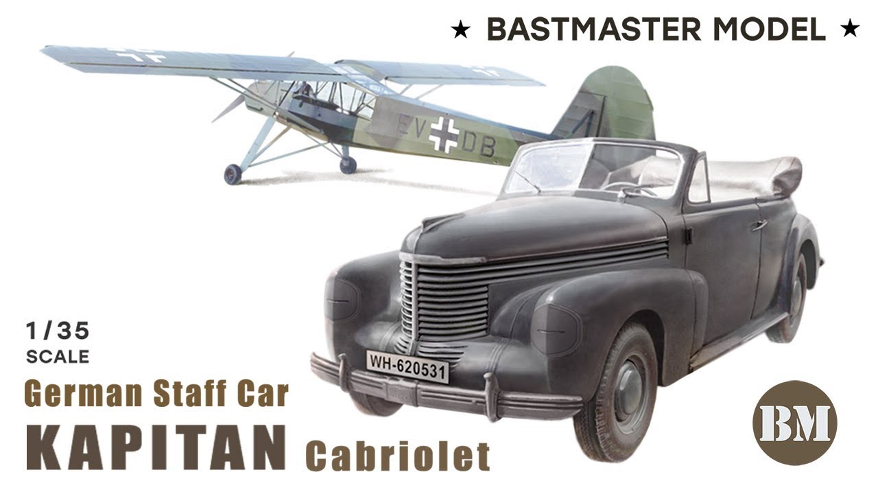 Opel Kapitan Cabriolet  German Staff Car 1/35. Start of project.