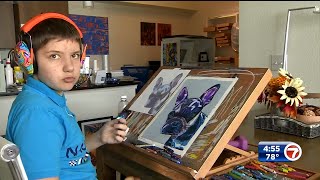 Aventura teen on autism spectrum inspires others with his artwork