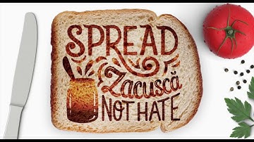 Spread Zacusca, Not hate - Hand lettering making of video