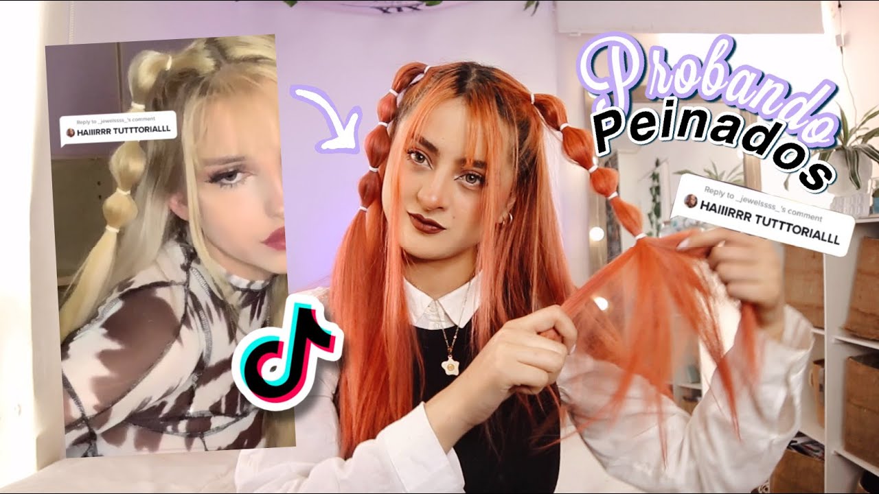 probando peinados de TikTok virales