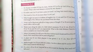 Class 3rd Maths chapter 8 exercise 8.5 page number 106