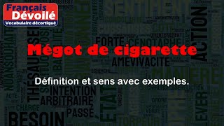 Mégot de cigarette