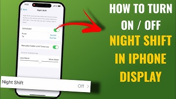 How To Turn On / Off Night Shift Feature In Apple Iphone Display | English