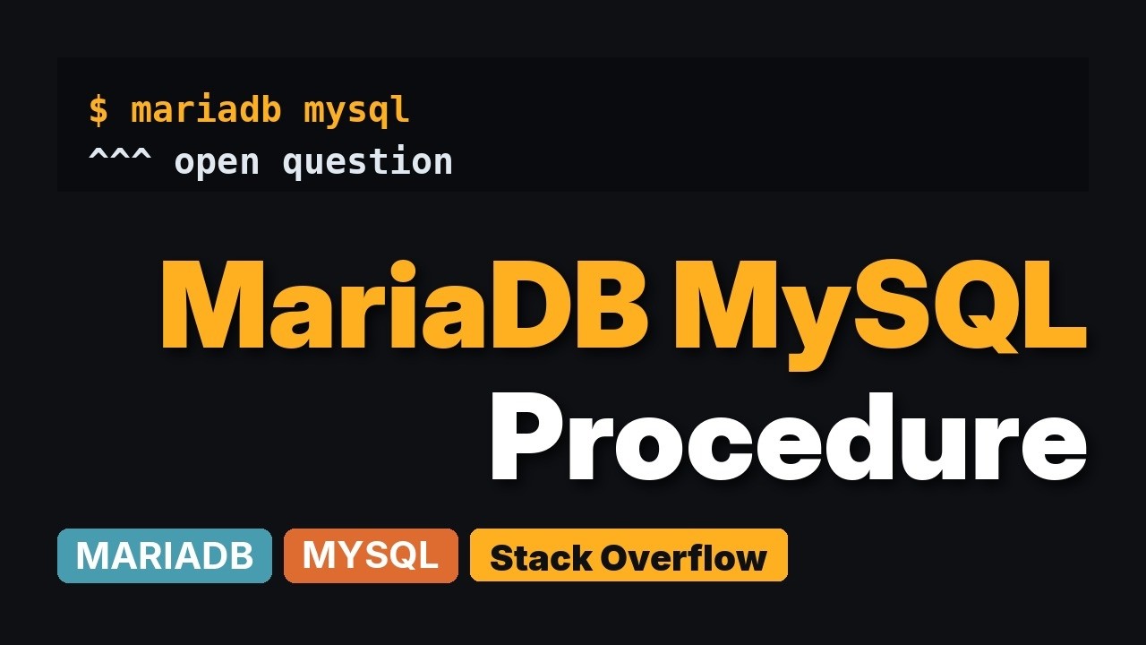 Why does Loop Procedure in MYSQL return error? - YouTube