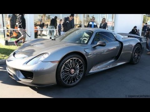 Lamborghini Newport Beach >> 2015 Porsche 918 Spyder in Meteor Grey Metallic. - YouTube Lamborghini Newport Beach >> 2015 Porsche 918 Spyder in Meteor Grey Metallic. - YouTube