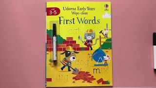 Usborne Early Years Wipe-clean First Words
