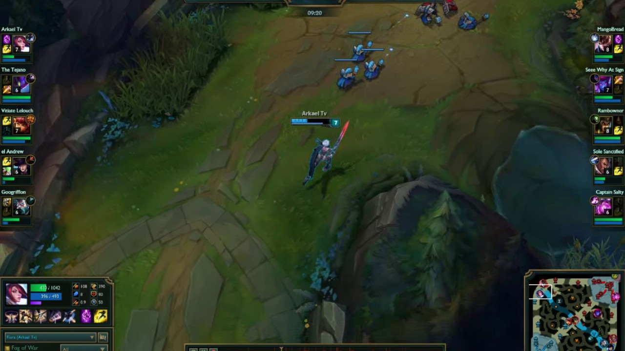 Fiora Vs Quinn 1v1 Outplay