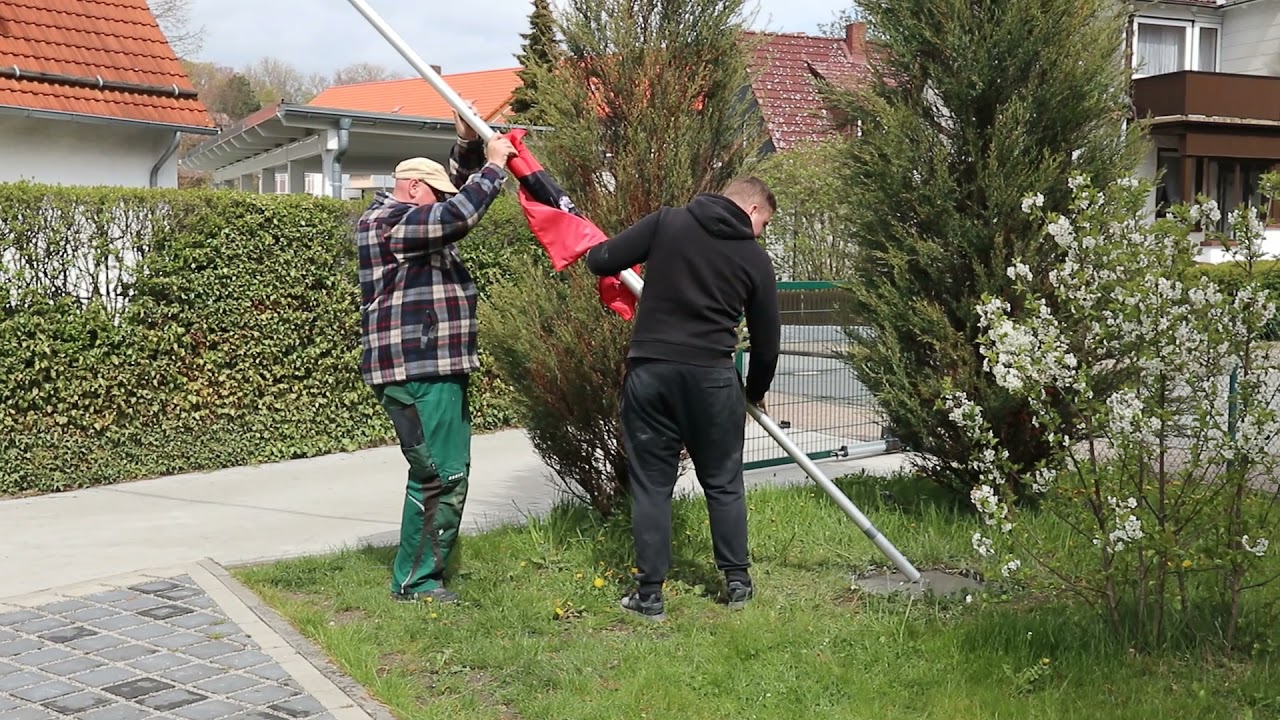 Can Am Fahne hissen am 05  Mai 2021