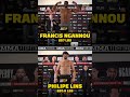 Francis Ngannou and Philipe Lins tip the scale at more than 450 lbs combined 💪⚖️