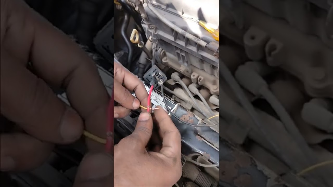 Horn relay 5 point wiring connection santro xing YouTube