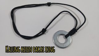 cara membuat kalung paracord dengan ring yang simple