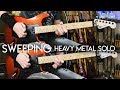 Sweeping Heavy Metal style guitar solo