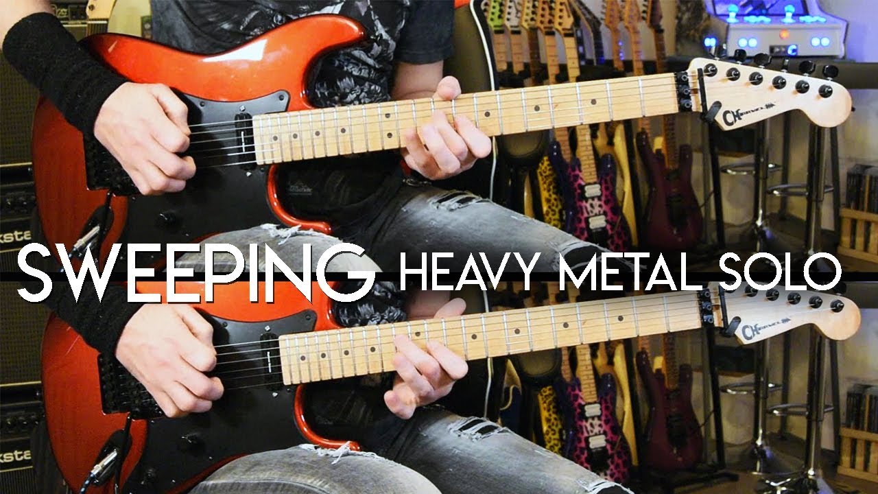 Sweeping Heavy Metal style guitar solo YouTube