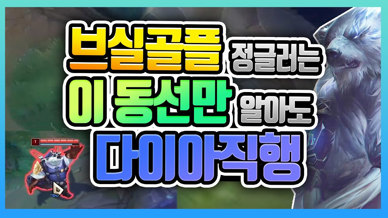 브실골플 정글러는 '이 동선'만 사용해도 다이아 직행합니다