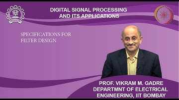 Lecture 18B: SPECIFICATIONS FOR FILTER DESIGN