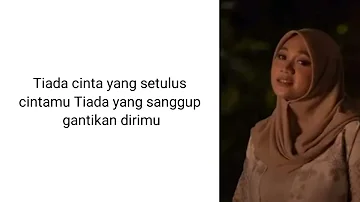 Fadhilah Intan ( Cover. Siti Nurhaliza ft Cakra Khan ) - Seluruh Cinta ( Lirik )