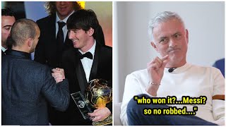 Full Video | Jose Mourinho explained that Messi never "robbed" the 2010 Ballon d