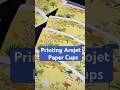 Our digital inkjet printing machine is printing Arojet Paper Cups #inkjetprinter