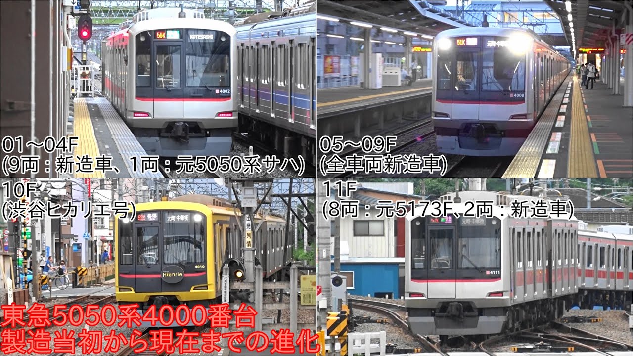 東急5050系4000番台の多くのバリエーション】東急5050系4000番台 製造