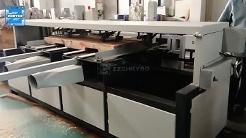 Extended pallet notching machine testing video