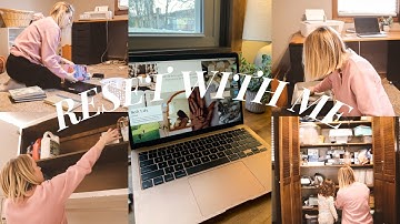 RESETTING MY HOME FOR 2024 // vision board, organizing + declutter with me