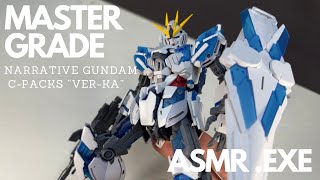 Master Grade RX9 Narrative Gundam  CPacks “Ver.Ka” |ASMR  BUILD| Gundam UC