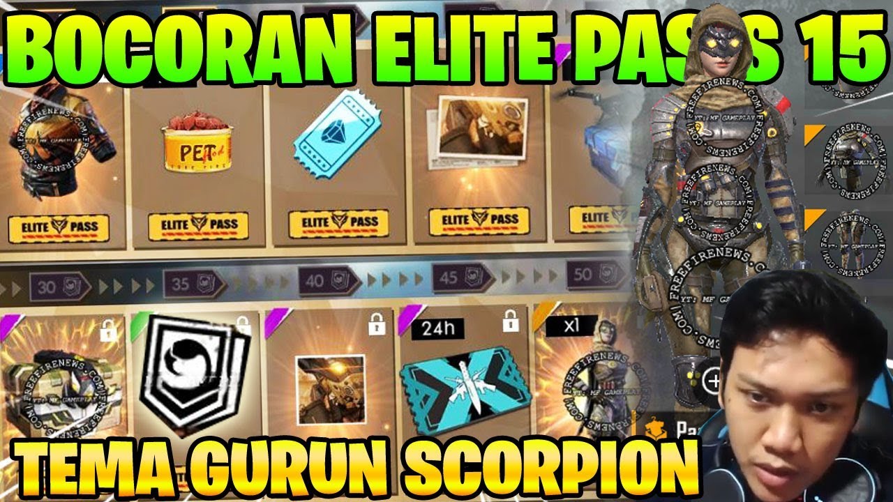 TEMA GURUN BAHAS BOCORAN ELITE PASS SEASON 15 AGUSTUS Garena Free Fire YouTube