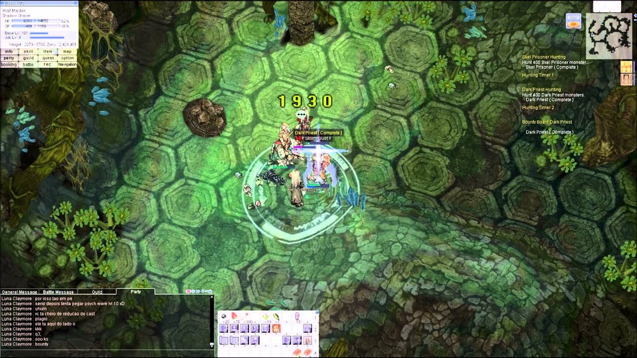 Ragnarök Online (iRO): Build Shadow Chaser Caster Low TI - YouTube
