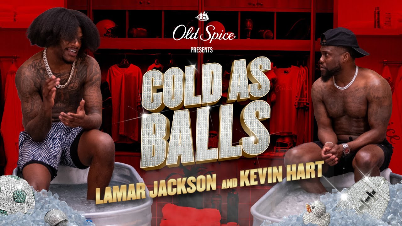 Lamar Jackson vs. Kevin Hart in the Ice Tubs (Spoiler: It Gets Deep) | Cold as Balls