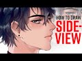 How to Draw SIDE VIEW Anime Face (MALE)