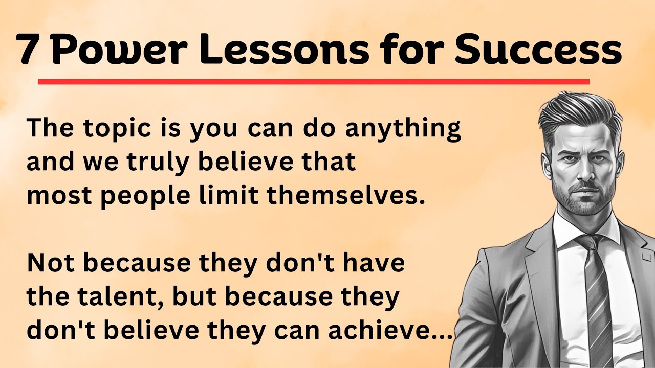 7 Power Lessons for Success | English Listening Practice | Improve Your ...