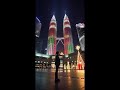 Light Up Your Purpose In Christmas Colors At The KL Petronas Towers  (KLCC, Kuala Lumpur, Malaysia)
