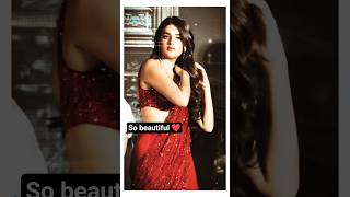 Beautiful Red Saree Look ❤️ | Glamorous Bollywood Actress Status | Cute Expression Girl Reel