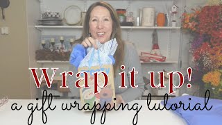 How to EASILY WRAP A GIFT and make it LOOK GREAT | GIFT WRAPPING TIPS for CHRISTMAS