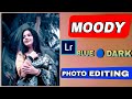 Moody black and blue mix photo editing | 2025 lightroom tutorial atheistic photo editing|mobile edit