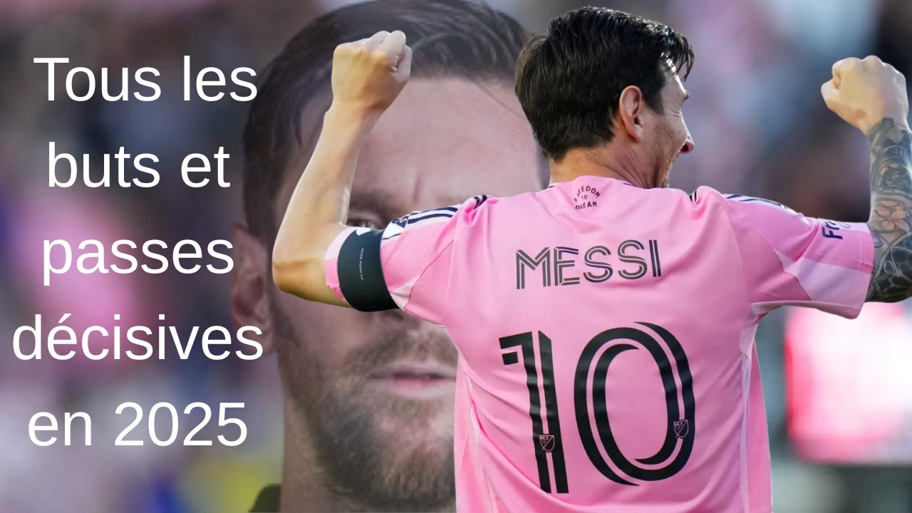 Lionel Messi :  tous les buts et passes décisives en 2025