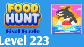 Food Hunt: Pixel Puzzle level 223 walkthrough solution