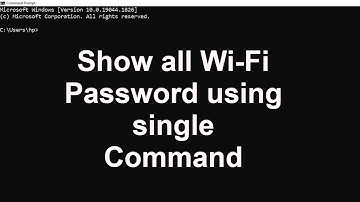 CMD : Find all save Wi-Fi password using single command || Command Prompt tutorial