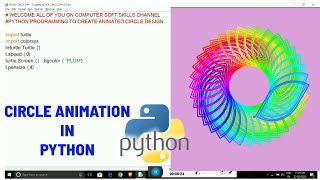 Circle Animation in Python Programming | Animation programming in Python Language | Learn Python