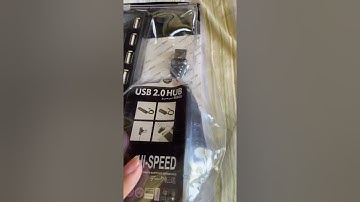 4 ports USB Hub Hi-Speed 2.0 Hub 480Mbps On/Off Switch  #SHORTS