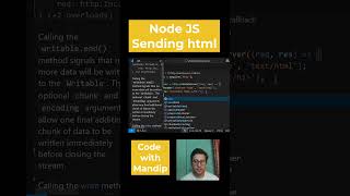 How to show return html as response using Node.js?