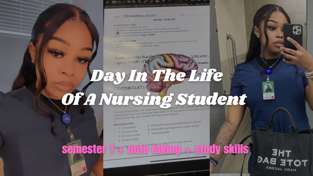 vlog : day in life of a nursing student | lpn + note taking + study ...