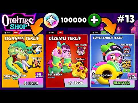 TUHAF DÜKKANDA 100.000 MÜCEVHER HARCADIM TÜM TEKLİFLERİ ALDIM #13 !! BRAWL STARS