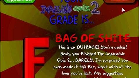IMPOSSIBLE QUIZ 2 COMPLETED ( Proof )