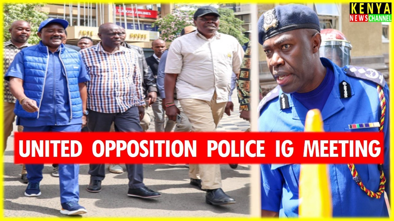 DRAMA! See what happened when Gachagua & Kalonzo led United Opposition Leaders to meet Police IG