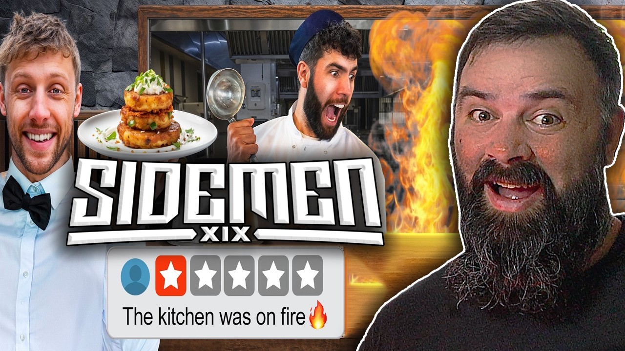 SIDEMEN OPEN A 5 STAR RESTAURANT!! | KSI THROWS A TABLE?? | OrvieWoah Reacts