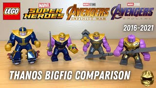 LEGO Marvel Avengers Thanos Bigfig Comparison! Comic vs. MCU Infinity War & Endgame Figures