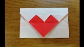 折り紙 ハートの手紙 折り方 作り方 Youtube