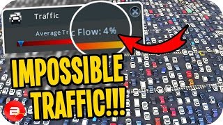 4% Traffic INSANITY!!! Fixing Real Time Mod - Cities: Skylines