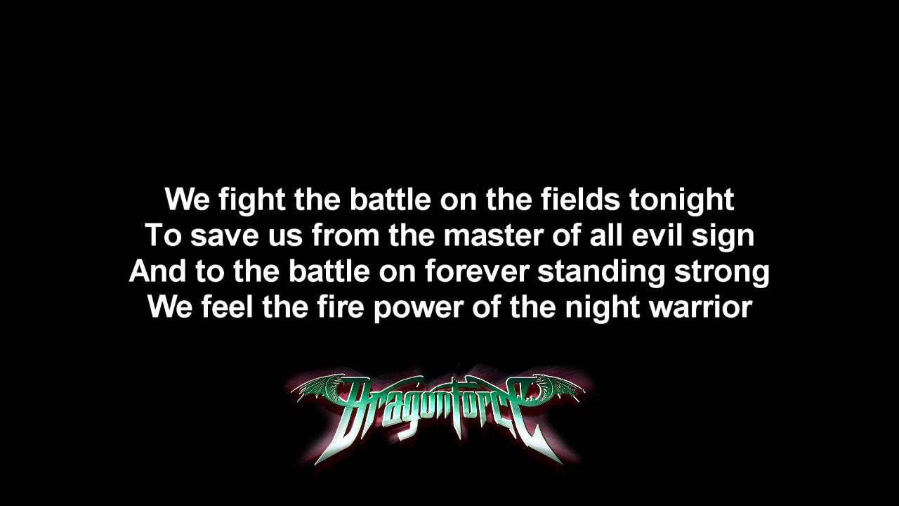 Dragonforce Black Winter Night Lyrics On Screen Hd Youtube